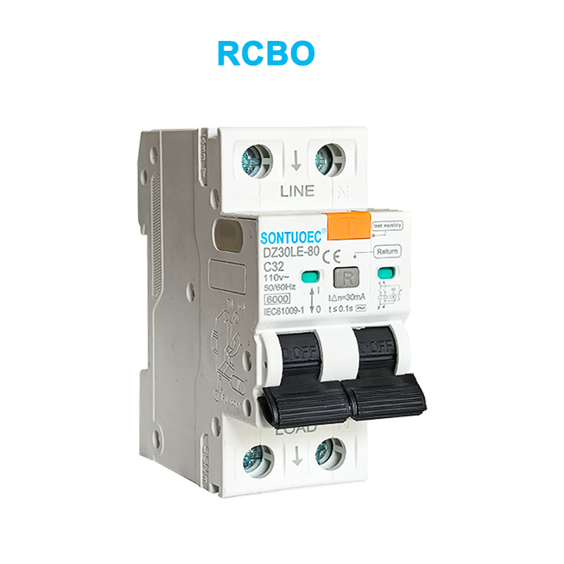 Kutalika kwa 2p Internative Breaker 6ka IEC61009.1aptard RCBO