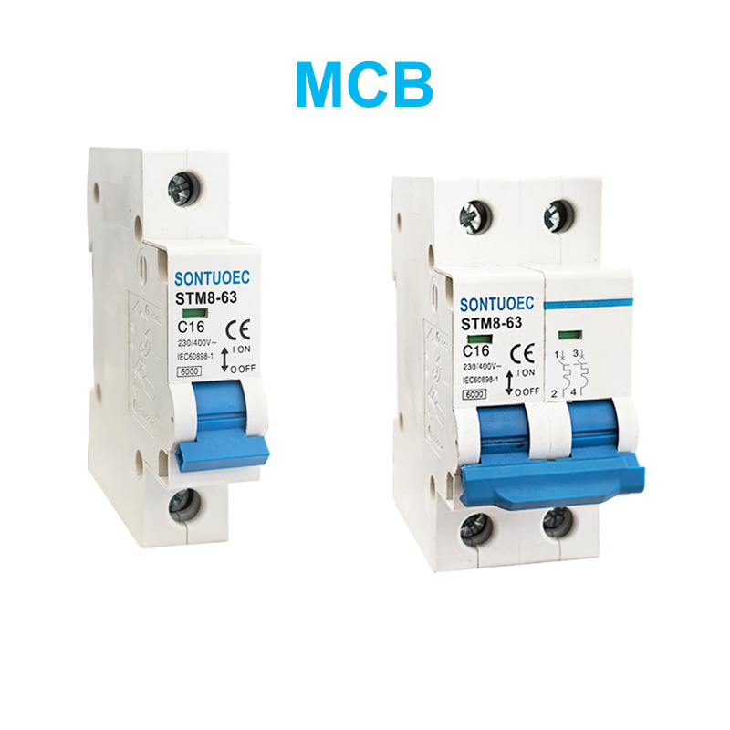 Stm8-63 Miniature Greeker 6ka 1p 2p 3p 4p 16A 23A 230 / 400V