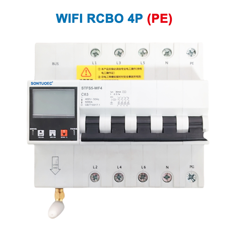 WiFi stfs5-63 primenti wa magwiridwe antchito iot wanzeru rcbo wanzeru kwambiri